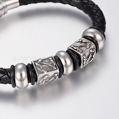 Braided Leather Cord Bracelets&nbsp;BJEW-H560-23