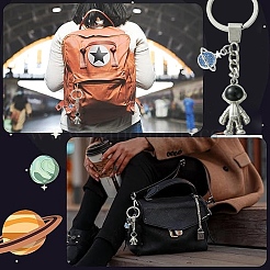 Alloy Enamel & Rhinestone Keychain&nbsp;KEYC-YW00044