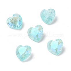 Crackle Moonlight Style Glass Rhinestone Cabochons&nbsp;RGLA-J015-B-IO