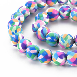 Handmade Polymer Clay Beads Strands&nbsp;CLAY-N008-054-09
