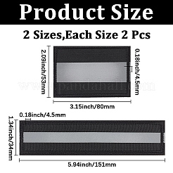 4Pcs 2 Styles Polyester Reflective Embroidered Patch for Tactical Gear&nbsp;PATC-CY0001-63A