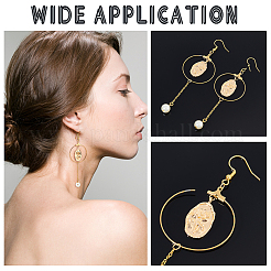DIY Big Circle Drop Earring Making Kit&nbsp;DIY-UN0004-09
