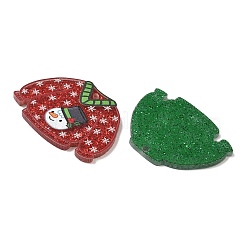 Christmas Opaque Printed Acrylic Pendants&nbsp;OACR-B050-01