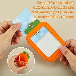 PU Leather ID Card Badge Holder&nbsp;DIY-SZ0010-62A
