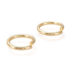 Brass Open Jump Rings&nbsp;KK-L006-017A-G