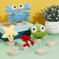 Wooden Crochet Doll Base Support Rack&nbsp;WOOD-WH0131-20A