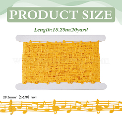 20 Yards Polyester Musical Note Lace Trim&nbsp;OCOR-FG0002-83A