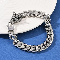 304 Stainless Steel Cuban Chain Bracelets for Men&nbsp;BJEW-I321-01ASP