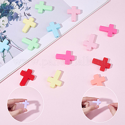 16Pcs 8 Colors Silicone Beads&nbsp;SIL-SC0003-17