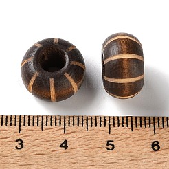 Schima Wood Carved European Beads&nbsp;WD-CBACBB7-02C