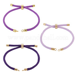 3Pcs 3 Styles Polyester Cord Bracelet Making&nbsp;MAK-TA0001-41