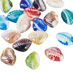 18Pcs 9 Colors Handmade Lampwork Beads&nbsp;LAMP-TA0001-99