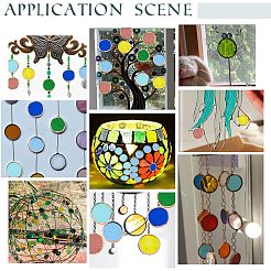 30Pcs Colored Glass Mosaic Tiles&nbsp;DIY-OC0009-45F