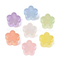 Luminous UV Plating Opaque Acrylic European Beads&nbsp;OACR-Q197-16