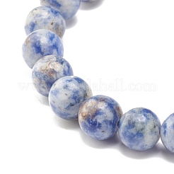 Gemstone & Agate Dzi Stretch Bracelet with Buddha Head&nbsp;BJEW-JB07710