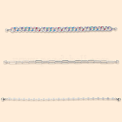 1 Set 3 Styles Iron Hat Chain with Lobster Claw Clasp&nbsp;HJEW-CN0001-31A