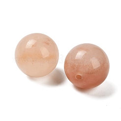 Natural Xinjiang Golden Silk Jade Sphere Beads&nbsp;G-G290-01A
