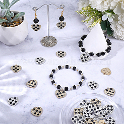 30Pcs Alloy Rhinestone Pendants&nbsp;ENAM-SC0008-21