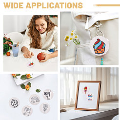 40Pcs 5 Styles Foam Texture Painting Paper&nbsp;DIY-WH0622-590