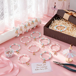 16Pcs 2 Styles Acrylic Bead Bracelets&nbsp;BJEW-GO00007