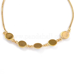 Adjustable Brass Slider Bracelets&nbsp;BJEW-L652-17-G