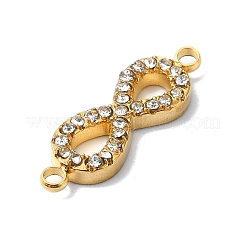 Ion Plating(IP) 304 Stainless Steel Crystal Rhinestone Connector Charms&nbsp;STAS-Z065-01G