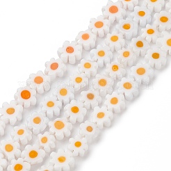 Handmade Millefiori Glass Bead Strands&nbsp;LAMP-J035-8mm-23