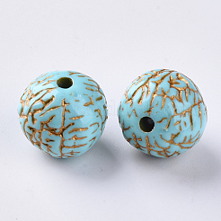 Plating Acrylic Beads&nbsp;OACR-S029-102