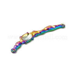 Ion Plating(IP) 304 Stainless Steel Cabochon Connector Settings&nbsp;STAS-L268-004MC