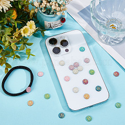 128Pcs 8 Colors Resin Cabochons&nbsp;CRES-CN0001-07