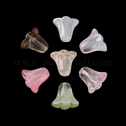 Spray Painted Transparent Glass Beads&nbsp;X-GLAA-D006-20