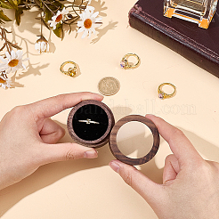 1-Slot Wood Ring Storage Boxes with Velvet Inside and Window&nbsp;CON-CL0001-28D