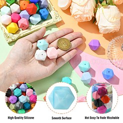 Hexagon Food Grade Silicone Focal Beads&nbsp;SIL-CJC0005-07