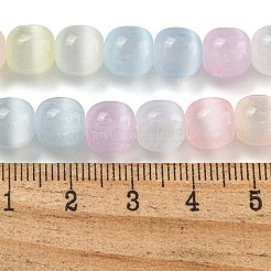 Macaron Color Natural Selenite Beads Strands&nbsp;G-B103-A01-01