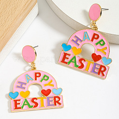 Zinc Alloy Enamel Dangle Stud Earrings&nbsp;FS-WG4F271-01