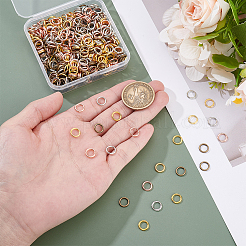 4 Colors Alloy Closed Jump Rings&nbsp;FIND-GA0006-89A