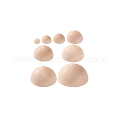 8Pcs 8 Styles Wood Cabochons&nbsp;WOOD-BC0001-23