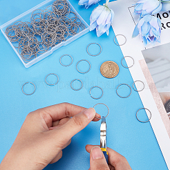 150Pcs 3 Styles 304 Stainless Steel Open Jump Rings&nbsp;STAS-DC0009-05