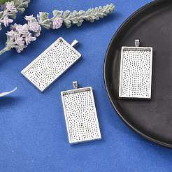 Alloy Pendant Cabochon Settings&nbsp;PALLOY-2418-AS-FF