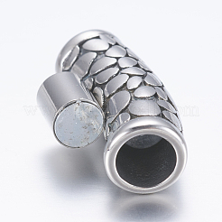 316 Surgical Stainless Steel Magnetic Clasps with Glue-in Ends&nbsp;STAS-F133-08AS