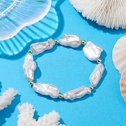 Natural Keshi Pearl Stretch Bracelets for Women&nbsp;BJEW-JB10244