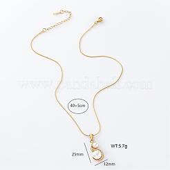 3Pcs French Stainless Steel Pave Imitation Pearl 8 Shaped Pendant Necklaces for Women&nbsp;QY1444
