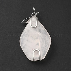 Natural Rose Quartz Pendants&nbsp;G-G870-08P