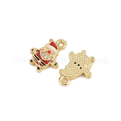 Brass Micro Pave Cubic Zirconia Charms&nbsp;LS-KK-Z129-01G-05