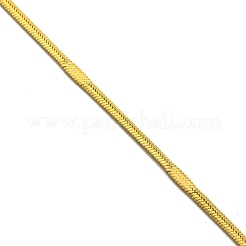 Ion Plating(IP) 304 Stainless Steel Flat Snake Chain Necklaces&nbsp;NJEW-P285-05G