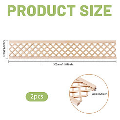 Wooden Fence and Courtyard Decoration&nbsp;DIY-WH0671-387A
