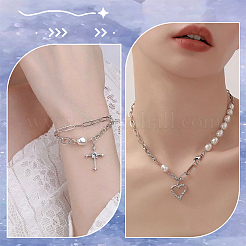 30Pcs Natural Cultured Freshwater Pearl Connector Charms&nbsp;FIND-SC0005-38