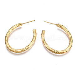 Brass Half Hoop Earrings&nbsp;KK-S356-356-NF