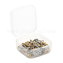300Pcs 3 Colors Iron Screw Eye Pin Peg Bails&nbsp;IFIN-FS0001-08