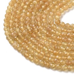 Natural Yellow Apatite Beads Strands&nbsp;GG-CBAE031-A02-4mm